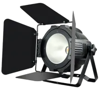 STAGE4 STAGE PAR COB200CWW (v.2) Светодиодный светильник, типа LED PAR, источник света - 1*200Вт COB "белые" LED CW (холодные) + WW (теплые)  2in1, DMX-512 – 5 кан., угол луча – 90-120 град., с установленным фрост фильтром, строб, диммер, Master-slave/Aut