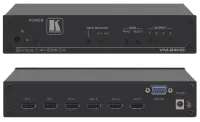 [vm-24hc] kramer усилитель-распределитель 1:4 сигнала hdmi с коммутатором 2x1