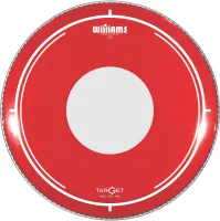 WILLIAMS RDT2-7MIL-13 - двуслойный пластик, 13", красный с точкой
