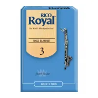 Трости для бас-кларнета Rico Royal №3 (10 шт)