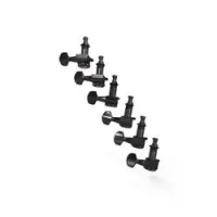 Planet waves pwat-6r2  auto trim, 6 in line, right black колки для гитары, черные