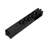 Kondator 935-B4UC- 
			Розеточная станция серии Axessline DOCKY: 4 розетки, 1xUSB-A, 2xUSB-C, черная