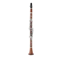 Uebel 425964 Кларнет RÊVE MSP, строй Bb, 18 клапанов, 6 колец, дерево мопан, эргономичный дизайн, мензура “RÊVE ”, 2 бочонка, регулируемый упор с кольцом для большого пальца, кожаные подушки, посеребренная механика, лигатура Rovner, мундштук Vandoren, тро