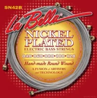 LA BELLA SN42-B NICKEL PLATED ROUND WOUND CUSTOM LIGHT 40-128 струны для 5-струнной бас-гитары