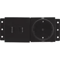 Kramer [ts-2uc/de] модуль с сетевой розеткой и двумя разъемами usb-a