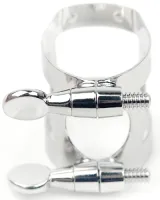 Eb clarinet ligature Rico REC1LN - Nickel-plated brass Eb clarinet ligature