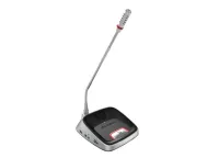 GONSIN DCS-2043DF-G Микрофонная консоль делегата с функцией синхроперевода и голосования.  Микрофон "гусиная шея" 410 мм. ЖК дисплей. Встроенный динамик. Регулятор громкости и выход для наушников, выход для записи.