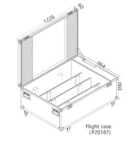 SILVER STAR Flight case for SS356 NEOCYC 4/1 P20187 Туровый кейс для 4-х приборов SS356XAL NEOCYC. 1228*390*864 mm