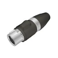 Seetronic SCWF4-67- Кабельный разъем XLR 4-pin (розетка) для наружного применения (IP67), на кабель диаметром 5–8 мм, под пайку, серебристый