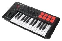 MIDI клавиатура [OXYGEN25MKV] M-audio [Oxygen 25 MKV] 25 клавиш, LCD дисплей, 8 энкодеров, 8 пэдов, фейдер, 12 кнопок управления, колеса высоты тона и модуляции, smart control, auto-mapping и встроенным арпеджиатором, 1/4" Jack вход для педали сустейна