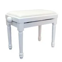 VISION QP-5141 WHITE - Банкетка фортепианная.Высота 46-56 см.Размер сиденья     55 * 34 см.Цвет - белый.