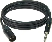 KLOTZ M1MP1K0100 готовый микрофонный кабель на основе кабеля MY206, металлические разъемы XLR - Mono Jack (Amphenol), 1 метр