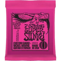 P02623 Super Slinkу Комплект cтрун для 7-струнной электрогитары, никель, 9-52, Ernie Ball