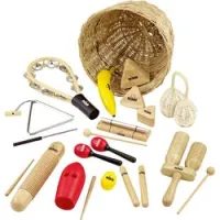 Nino percussion ninoset515  детский перкуссионный набор, 15 предметов
