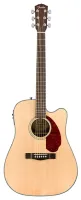 FENDER CD-140SCE NAT WC электроакустическая гитара, топ - массив ели, цвет натуральный, с кейсом