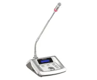 GONSIN TL-VDCB4200 S Микрофонная консоль делегата с функцией синхроперевода и голосования. Поддержка IC-карт регистрации. ЖК дисплей. Встроенный динамик. Регулятор громкости и выход для наушников, выход для записи. Цвет- серебристый.