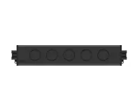 ABL 2M400512- Розеточная станция серии UDM с 5 розетками, последовательное подключение, черная