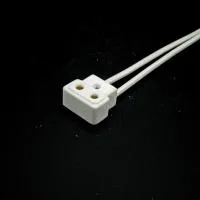 lampholder G9.5 parts 1, ламподержатель керамический с выводами -