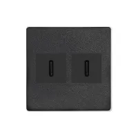 ABL 2T0010CC- Сдвоенный модуль подключения IMP с разъемами 2xUSB, тип C. Цвет черный.