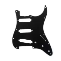 MX1388BK Защитная накладка гитары Fender Stratocaster SSS, 3 слоя, черная, Musiclily
