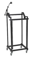 LK-382-1 Рековая стойка на колесах 19", 6U UP. 20U высота 120 см. С держателем для микрофона