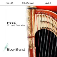 Harp A6 string Bow Brand Pedal Wires Tarnish Resistant - Concert harp A 6 octave bronze wound string