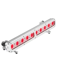 DTS FOS 66 FC, SPOT lens, IP65, Black   Линейный LED светильник, 2457 lux/ 3m, 3072 Lum, 10 Full Colour (RGBW) LEDs, угол 15‘, управление через контроллер Z8 (до 8-ми приборов), DMX 512, 67 Вт, 660*133*85 mm, 3,4 kg
