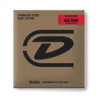 DUNLOP DBFS45105M Flatwound Stainless Steel Medium Scale Струны для бас-гитары