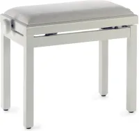 STAGG PB39 PEARLP VWH - банкетка, вельветовый верх, цвет белый