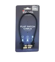 Blacksmith flat patch cable 0.98ft fpc-30  инстр кабель, 30 см, угл jack + угл jack, черный