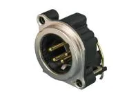 Neutrik NC4MBH панельный разъем XLR male серии B. горизонт. установка на ПП