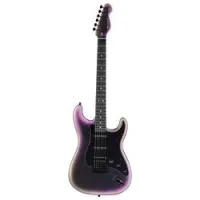 Mooer msc18 pro midnight violet  электрогитара с чехлом, форма стратокастер, hss, цвет хамелеон