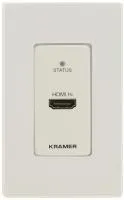 Kramer wp-871xr/us(w/b) передатчик hdmi по витой паре dgkat; поддержка 4к60 4:4:4, poc, цвет белый, американский типоразмер