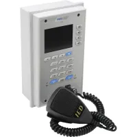 Atlas IED IEDA528VFME-H- Настенная программируемая 20-кнопочная интерактивная станция системы оповещения с микрофоном и 3-канальным блоком расширения