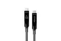 Кабель оптический активный USB 3.1 Gen 2 [AOC-USB31-CCDV-07] , 10 Гбит/с, CM-CM, активный оптический кабель, поддержка данных + видео + PD, совместимость с USB 2.0, 7 м