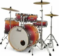 PEARL EXL705NBR/C218 (EXL705NP/CA218,EXL705NP/CB218, HWP-830, SBR5003PE) - барабанная установка из 5 барабанов, комплект стоек 830 серии, комплект тарелок Sabian, цвет: С218 - Ember Dawn