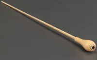 Conductor's baton Takt TB-N225 - 15 inch conductor's baton with pear-shaped boxwood handle with ebony Parisian eye with wooden stick