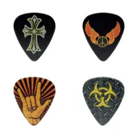 D'Andrea RPHMH - Медиатор гитарный упаковка 12 шт., Материал: смола, Толщина: 0.96 мм, Жёсткость: жёсткий, Серия: Cool Plecs, Форма: стандартная, Рису