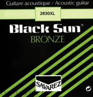 2630XL Black Sun Комплект струн для акустической 12-стр гитары, бронза, Extra Light, 10-47, Savarez