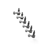 Planet waves pwat-6r1  auto trim, 6 in line, right chrome колки для гитары, хромированные