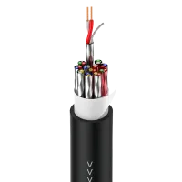 ROXTONE TCC12/100 (под заказ) Аудиокабель, мультикор, 11,5мм, AWG: 26, 12x2x0,14кв.мм. Экранирование: 100%, 100м.