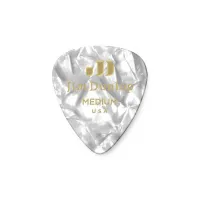 DUNLOP 4830-04 Genuine Celluloid  White Perloid набор медиаторов, 4 варианта толщины 432 шт