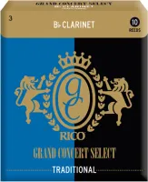 Clarinet reeds Rico Grand Concert Select Traditional RGC10BCL300 - Filed clarinet reed with thicker heart with strength 3. Price per pack of 10 pieces