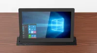 Моторизированный выдвижной монитор Genius Ergo Wize Pro [WR-22GE Touch(black)] 21,5"c уменьшенной верхней рабочей поверхностью, толщина монитора 20мм, центральное/дистанц.управление,Full HD, черный