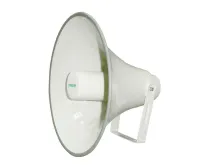 DSPPA DSP-162HD Рупорный громкоговоритель 50 Вт/25 Вт/100В, 121дБ, 250-15 000Гц, степень защиты IPx6. Материал - алюминий. Масса 4,5 кг. Размеры 500х500х406