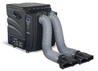 STAGE4 CRYOFOG 6 Генераторы тяжелого стелящегося дыма STAGE4 серии CRYOFOG работают по принципу испарения твердой углекислоты нагретой водой.  Рабочий процесс автоматизирован: кипящая вода с помощью насоса в регулируемых объёмах поступает в камеру с твёрд