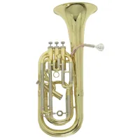 Gebr. stolze bt-v66  баритон, 4х помповый, 12,8/255, золотой лак, кожанный кофр