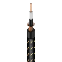 ROXTONE GC050-15/100 Кабель инструментальный(100м.), 1x0.22mm2. 100% Экранирование (медная спираль: 48x0.10мм + гальваническая изоляция), D 6,5мм, цвет Черныщ-синий, Температурный режим эксплуатации: -20/+70,