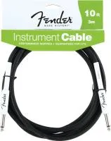 FENDER 10' INSTRUMENT CABLE BLACK инструментальный кабель, 3 м, цвет чёрный