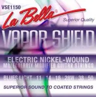 VSE1150 Vapor Shield Комплект струн для электрогитары, никелированные, Blues Light, 11-50, La Bella